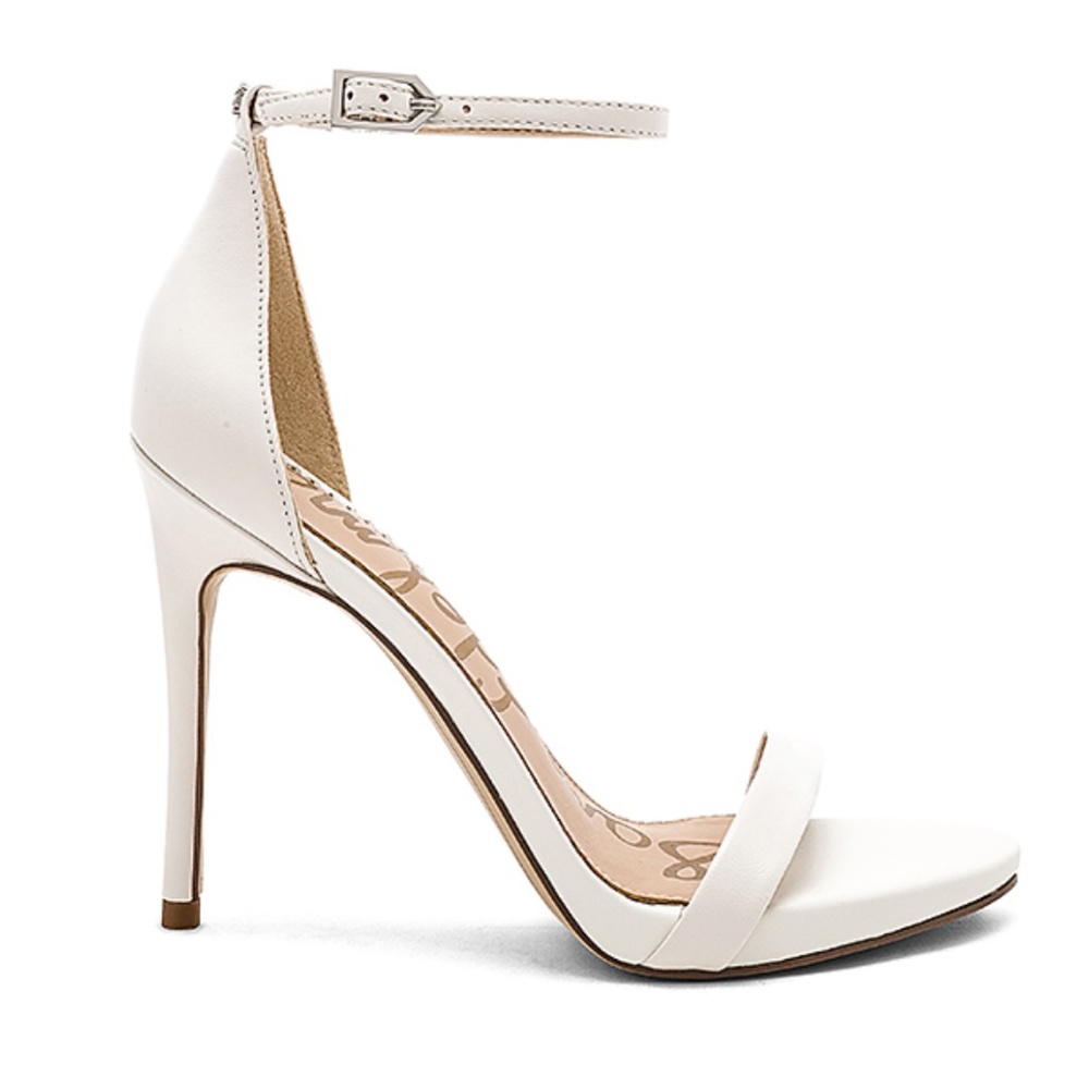 Like New: Sam Edelman White Heels - Size 6